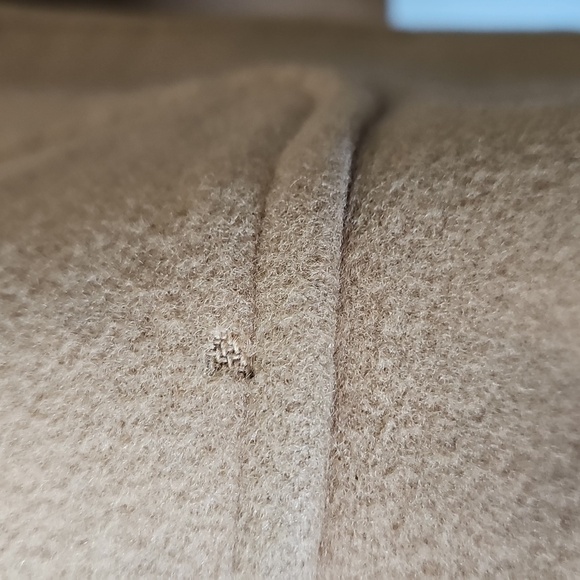 Preston & York Wool Blend Camel Color Peacoat Sweet Timeless Academia Size 16 - Picture 4 of 9